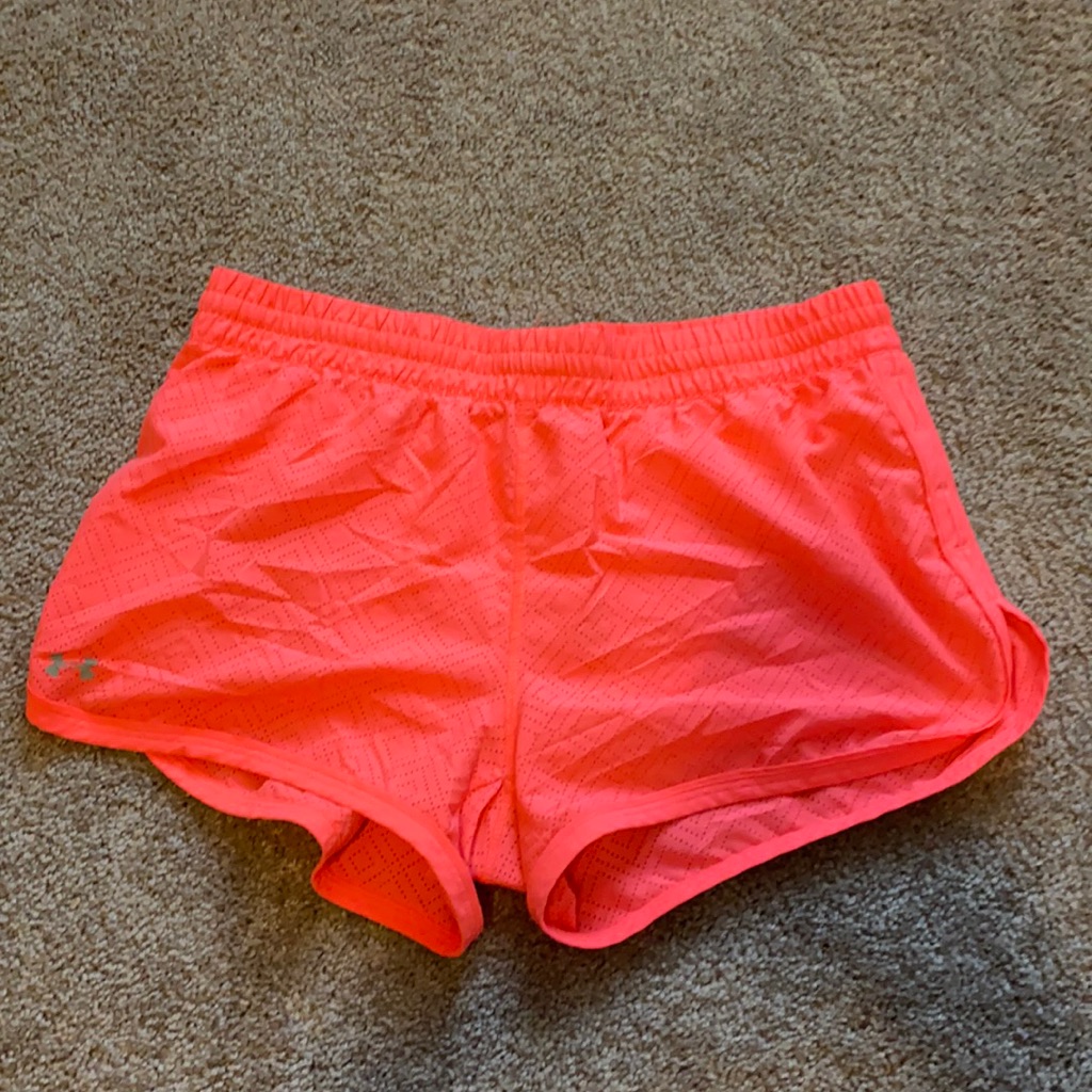 Under Armour Neon Pink Athletic Running Shorts
